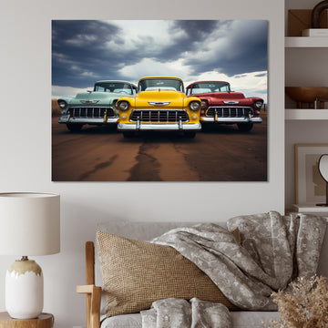 Pickup Truck Retro Rides I - Pickup Truck Canvas Wall Art
